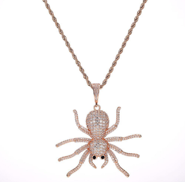 pendant necklaces animal spider necklace tennis chain gold cubic zirconia men hip hop rock jewelry personality accessories, Silver
pendant necklaces animal spider necklace tennis chain gold cubic zirconia men hip hop rock jewelry personality accessories, Silver