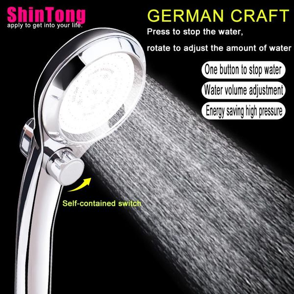 bathroom shower heads shintong 3.7inch high pressure handheld head adjustable flow rate one button to swater chrome multiple colour
bathroom shower heads shintong 3.7inch high pressure handheld head adjustable flow rate one button to swater chrome multiple colour
