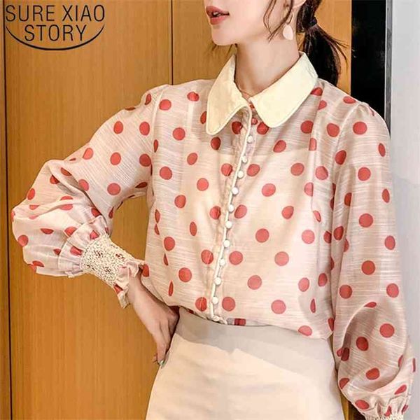 fashion women blouse long sleeve causal chiffon elegant polka dot pink clothing 5325 50 210506, White
fashion women blouse long sleeve causal chiffon elegant polka dot pink clothing 5325 50 210506, White