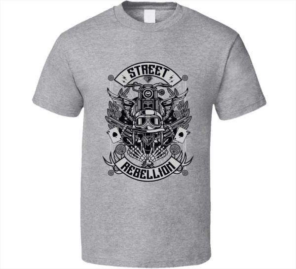 street rebellion vintage motorcycle ride club challenge american fighter t-shirt, White;black
street rebellion vintage motorcycle ride club challenge american fighter t-shirt, White;black