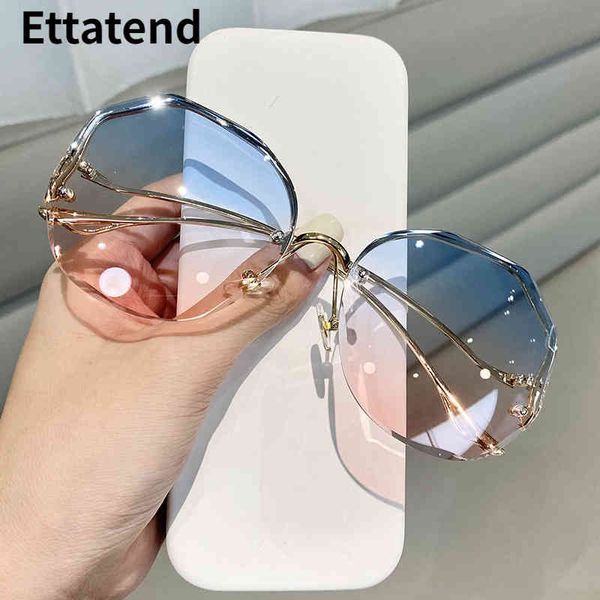 designer sunglasses ettatend luxury brand rimless women fashion frameless gradient trimmed lens sun glasses lentes de sol mujer, White;black
designer sunglasses ettatend luxury brand rimless women fashion frameless gradient trimmed lens sun glasses lentes de sol mujer, White;black