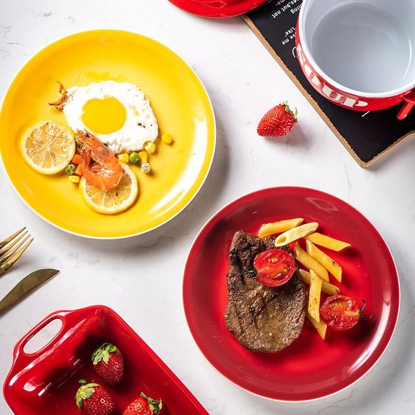 dishes & plates european home dish plate round ceramic creative western pasta steak breakfast fruit
dishes & plates european home dish plate round ceramic creative western pasta steak breakfast fruit
