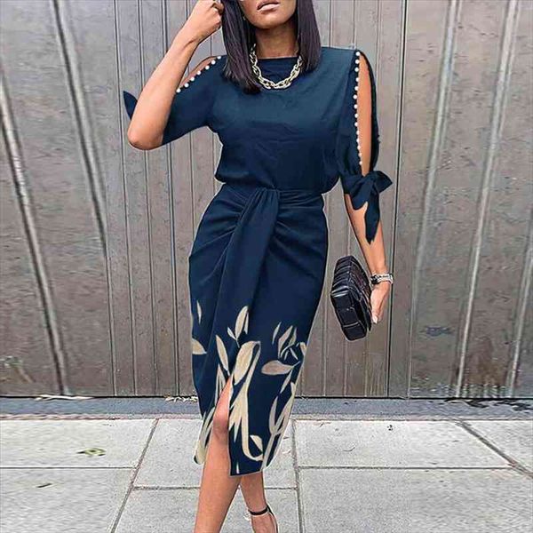 women elegant floral print bodycon dress 2022 spring cold shoulder beading mini dress autumn ladies lace-up belted party, Black;gray
women elegant floral print bodycon dress 2022 spring cold shoulder beading mini dress autumn ladies lace-up belted party, Black;gray