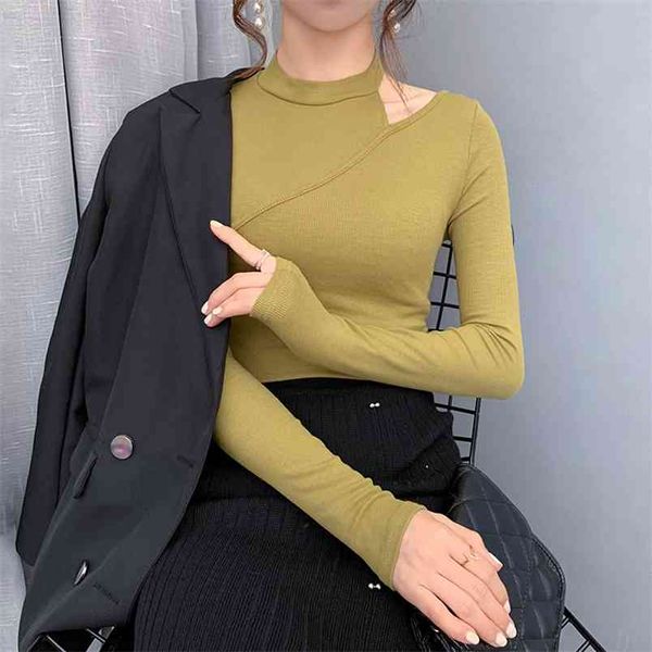 spring autumn women's strapless long sleeve t-shirt retro fashion slim female bottoming gd570 210506, White
spring autumn women's strapless long sleeve t-shirt retro fashion slim female bottoming gd570 210506, White