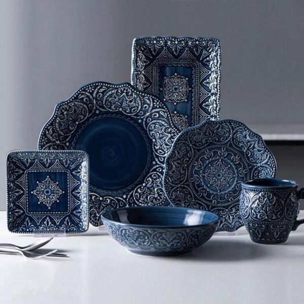 dishes & plates ceramic tableware set relief western dinner dinnerware steak dish dessert noodle bowl cup series for drop
dishes & plates ceramic tableware set relief western dinner dinnerware steak dish dessert noodle bowl cup series for drop