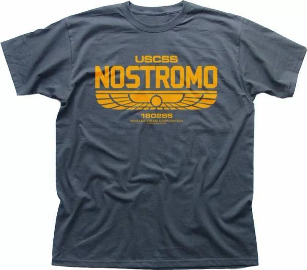 aliens uscss nostromo weyland yutani charcoal grey printed t-shirt fn5163, White;black
aliens uscss nostromo weyland yutani charcoal grey printed t-shirt fn5163, White;black
