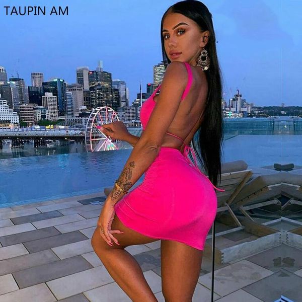 two piece dress 2 layers set lace up women crop and skirt outfits matching sets active wear, White
two piece dress 2 layers set lace up women crop and skirt outfits matching sets active wear, White