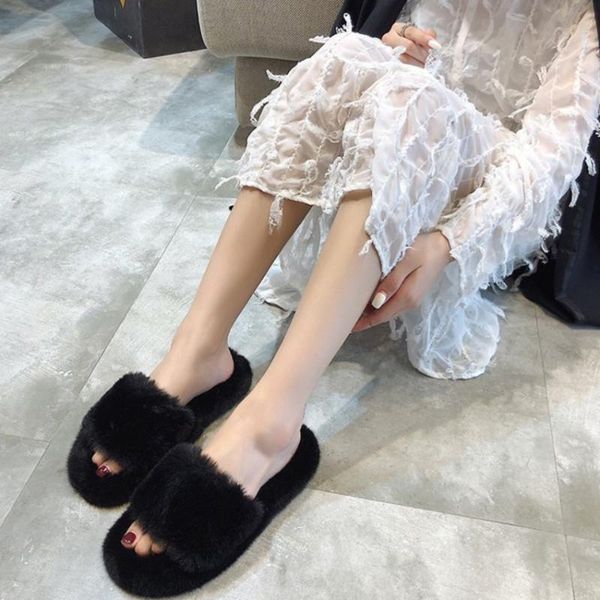 slippers women fluffy winter warm comfort indoor non-slip home shoes slip on fur flats soft bottom furry slides for 2021, Black
slippers women fluffy winter warm comfort indoor non-slip home shoes slip on fur flats soft bottom furry slides for 2021, Black