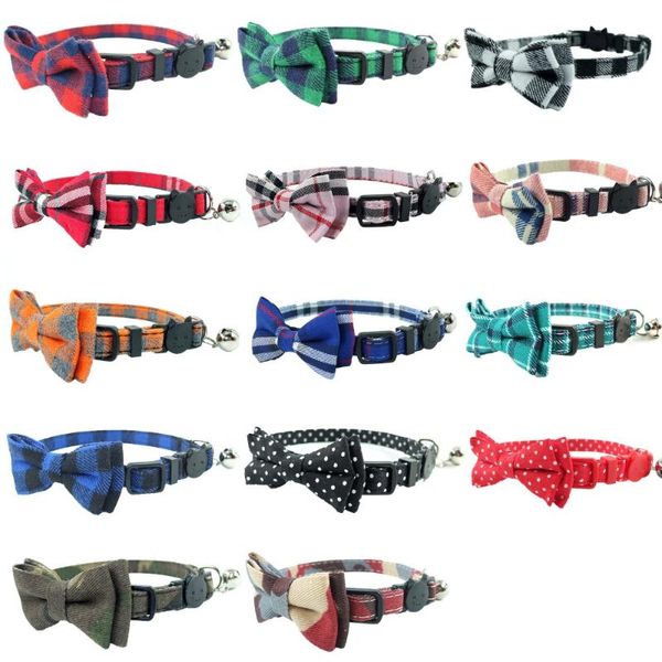 cat collars & leads 2pcs/pack collar breakaway with bow tie bell accessories cotton plaid dots quick release puppies 17-28cm
cat collars & leads 2pcs/pack collar breakaway with bow tie bell accessories cotton plaid dots quick release puppies 17-28cm