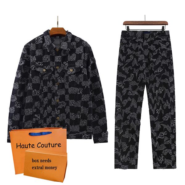men tracksuits classic plaid print jeanswear hip hop street chaqueta+jeans 2pic suit cool multi-pocket zipper overalls jeanswears, Gray
men tracksuits classic plaid print jeanswear hip hop street chaqueta+jeans 2pic suit cool multi-pocket zipper overalls jeanswears, Gray