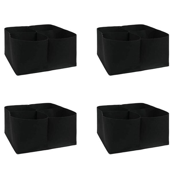 planters & pots 4 pack raised garden bed-4 divided grids square planter fabric bag grow pot plant for outdoor plants
planters & pots 4 pack raised garden bed-4 divided grids square planter fabric bag grow pot plant for outdoor plants