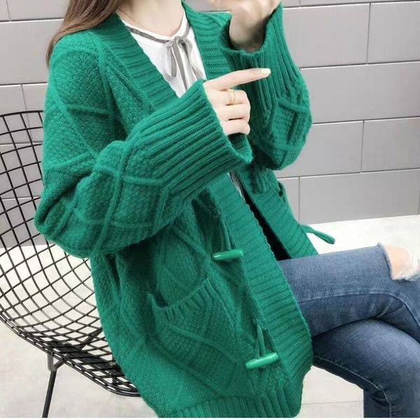 women's knits & tees twist knitted sweater women casual cardigan solid loose chic button knitwear long sleeve pull femme 2021, White
women's knits & tees twist knitted sweater women casual cardigan solid loose chic button knitwear long sleeve pull femme 2021, White