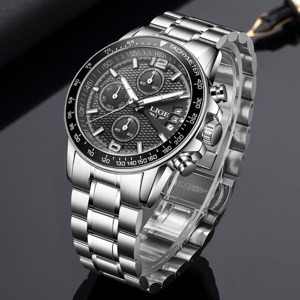 wristwatches lige fashion mens watches quartz clock all steel waterproof male watch military chronograph relogio masculino, Slivery;brown
wristwatches lige fashion mens watches quartz clock all steel waterproof male watch military chronograph relogio masculino, Slivery;brown