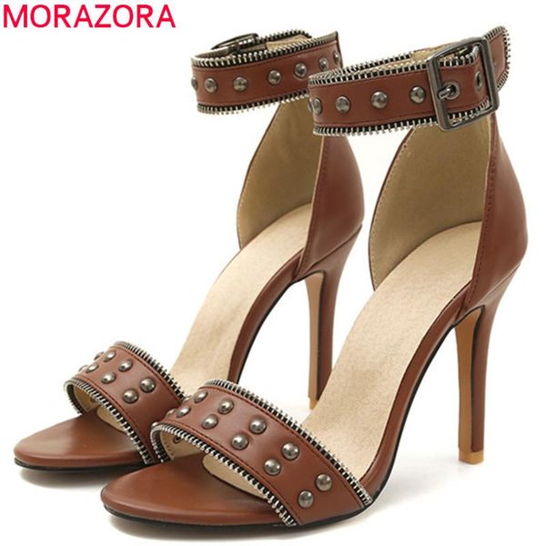 dress shoes morazora 2021 big size 45 women gladiator sandals pu thin high heels ladies summer buckle rivet party prom woman, Black
dress shoes morazora 2021 big size 45 women gladiator sandals pu thin high heels ladies summer buckle rivet party prom woman, Black