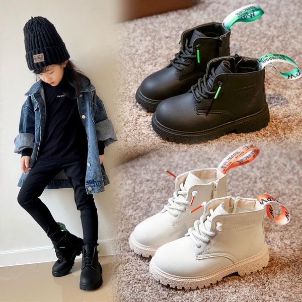 boots fashion girls side zipper short 2021 autumn boys british style black leather single shoes children 26-36, Black;grey
boots fashion girls side zipper short 2021 autumn boys british style black leather single shoes children 26-36, Black;grey