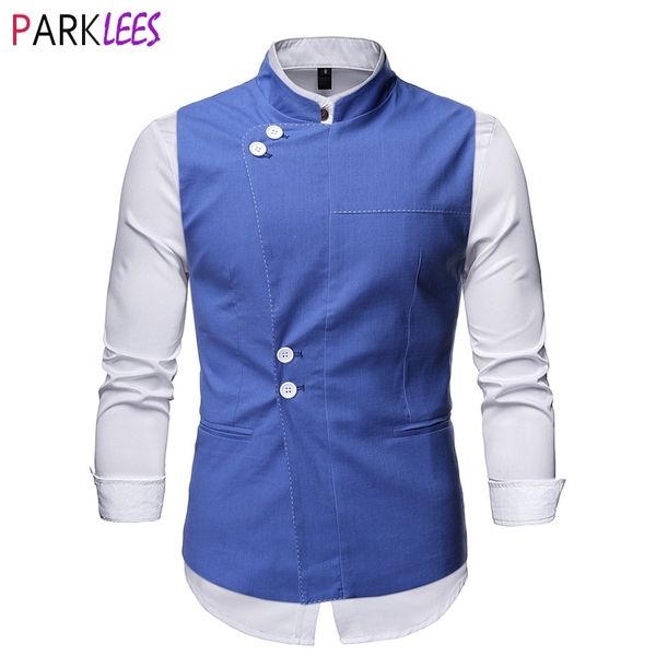 stand collar suit vest men brand slim fit sleeveless vest waistcoat mens formal business blue dress vests chaleco hombre 210522, Black;white
stand collar suit vest men brand slim fit sleeveless vest waistcoat mens formal business blue dress vests chaleco hombre 210522, Black;white