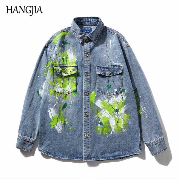 2020 splash ink graffiti denim shirt youth fashionable jean jackets men hip hop shirt jacket coats loose casual autumn outwear c0607, Black;brown
2020 splash ink graffiti denim shirt youth fashionable jean jackets men hip hop shirt jacket coats loose casual autumn outwear c0607, Black;brown