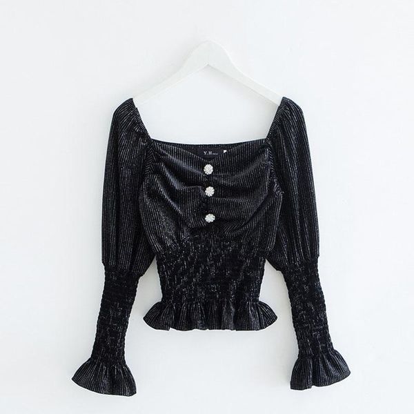 women's blouses & shirts perhaps u women black diamond shine dot full sleeve long slash neck blouse puff autumn fall bling b0278, White
women's blouses & shirts perhaps u women black diamond shine dot full sleeve long slash neck blouse puff autumn fall bling b0278, White