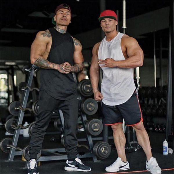men fitness tank adults summer casual style sleeveless solid color round neck pullover, White;black
men fitness tank adults summer casual style sleeveless solid color round neck pullover, White;black