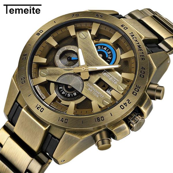 wristwatches luxury fashion brand men watch military multifunction chronograph all-steel quartz retro watches sport business gift cloc, Slivery;brown
wristwatches luxury fashion brand men watch military multifunction chronograph all-steel quartz retro watches sport business gift cloc, Slivery;brown