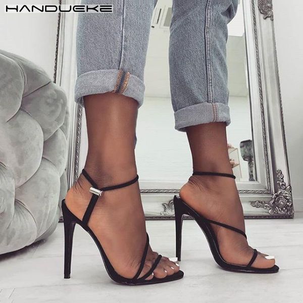 dress shoes 2021 summer ankle strap sandals women designer high heels woman suede leather open toe party, Black
dress shoes 2021 summer ankle strap sandals women designer high heels woman suede leather open toe party, Black