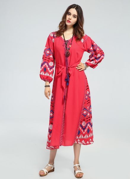bohemia women's retro embroidery maxi vintage national style hippie boho loose long sleeve fall es, Black;gray
bohemia women's retro embroidery maxi vintage national style hippie boho loose long sleeve fall es, Black;gray