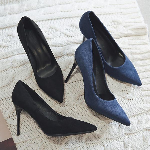 dress shoes ol stiletto pumps faux suede leather woman thin high heels big size ladies women office spring, Black
dress shoes ol stiletto pumps faux suede leather woman thin high heels big size ladies women office spring, Black