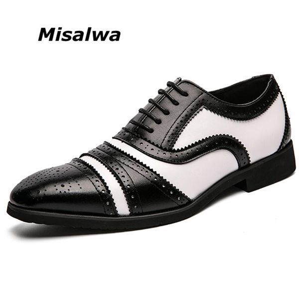 misalwa 38-48 size drop men casual business shoes black white patchwork gentleman dress brogue british party
misalwa 38-48 size drop men casual business shoes black white patchwork gentleman dress brogue british party