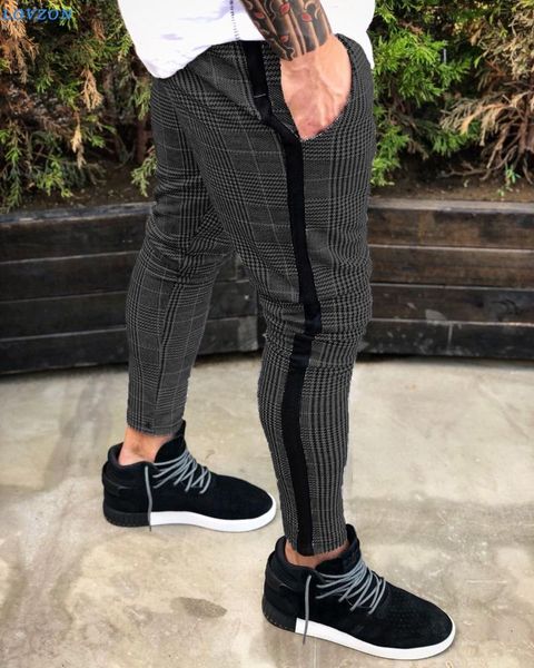 men's long casual sport slim fit plaid trousers running joggers sweatpants hombre pants, Black
men's long casual sport slim fit plaid trousers running joggers sweatpants hombre pants, Black