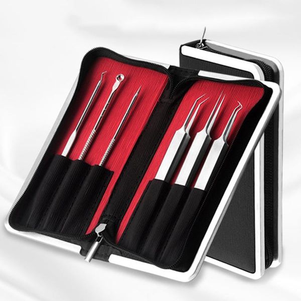 other home decor 6pcs acne tweezer comedo machine set and brands removal pimple needle blackhead remover black head extractor
other home decor 6pcs acne tweezer comedo machine set and brands removal pimple needle blackhead remover black head extractor