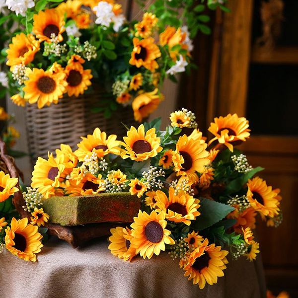 decorative flowers & wreaths a small bouquet of sunflower simulation fake living room decoration ornaments
decorative flowers & wreaths a small bouquet of sunflower simulation fake living room decoration ornaments