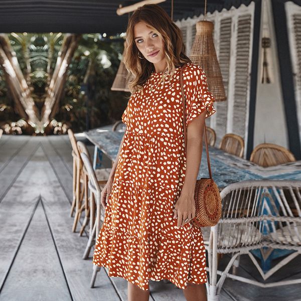short women's dresses dot summer print butterfly sleeve 2021 ladies ruffles o-neck high waist knee-length zgm0, Black;gray
short women's dresses dot summer print butterfly sleeve 2021 ladies ruffles o-neck high waist knee-length zgm0, Black;gray