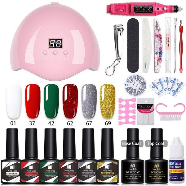 nail art kits set uv led lamp dryer with 18/6 pcs gel polish kit soak off manicure tools electric drill
nail art kits set uv led lamp dryer with 18/6 pcs gel polish kit soak off manicure tools electric drill
