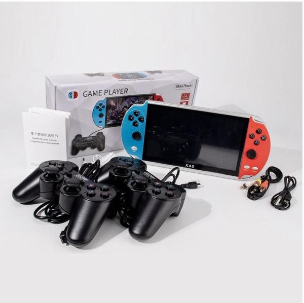 portable game players x40 16gb for ps1 player max 7inch multimedia double rocker gamepad retro handheld video console
portable game players x40 16gb for ps1 player max 7inch multimedia double rocker gamepad retro handheld video console