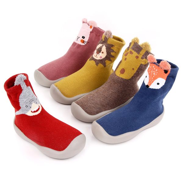 lovely baby shoes baby socks baby boy girl cartoon warm floor socks rubber sole shoes anti-slip first walker kids shoes, Black;grey
lovely baby shoes baby socks baby boy girl cartoon warm floor socks rubber sole shoes anti-slip first walker kids shoes, Black;grey