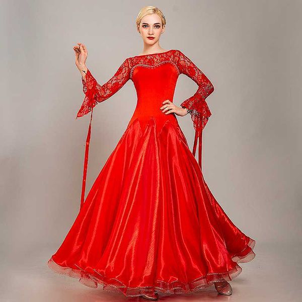 stage wear modern dance costumes ballroom dress performance clothing big swing waltz dancing dresses for women 7pye, Black;red
stage wear modern dance costumes ballroom dress performance clothing big swing waltz dancing dresses for women 7pye, Black;red