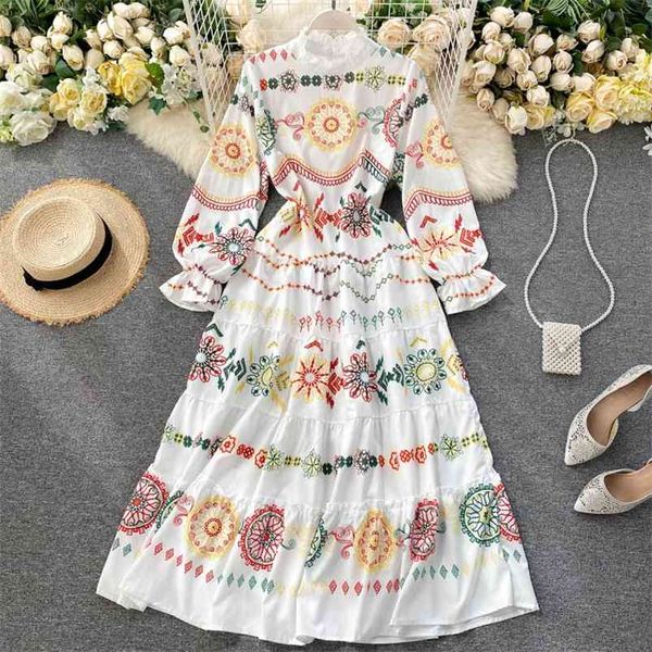women's spring autumn dress style stand collar printed lantern sleeve long casual female es ll943 210507, Black;gray
women's spring autumn dress style stand collar printed lantern sleeve long casual female es ll943 210507, Black;gray