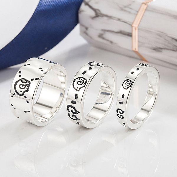 designer jewelry s925 sterling silver skull ring couple style trend playful elf double pair ring
designer jewelry s925 sterling silver skull ring couple style trend playful elf double pair ring