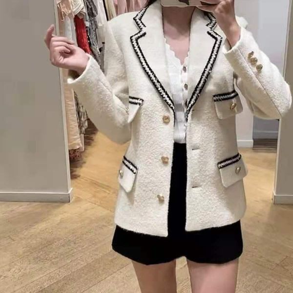 women's shorts women pants 2021 early autumn college style woven tweed loose suit long-sleeved jacket and short, White;black
women's shorts women pants 2021 early autumn college style woven tweed loose suit long-sleeved jacket and short, White;black