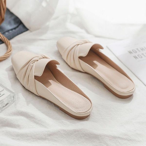 summer non-heel lazy baotou half slippers female flat-bottomed fashion all-match shoes zapatos para mujer, Black
summer non-heel lazy baotou half slippers female flat-bottomed fashion all-match shoes zapatos para mujer, Black