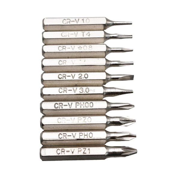 10pcs 28mm magnetic precision screwdriver bit set ph00 ph0 z1 z0 3.0 2.0 1.0 t5 t4 0.8 multifunctional hex torx head repair hand tools
10pcs 28mm magnetic precision screwdriver bit set ph00 ph0 z1 z0 3.0 2.0 1.0 t5 t4 0.8 multifunctional hex torx head repair hand tools