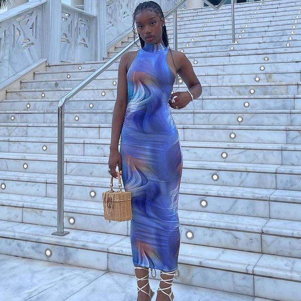 casual dresses women summer sleeveless long tank dress 2021 backless printed bandage party club beach vestidos blue yuqung, Black;gray
casual dresses women summer sleeveless long tank dress 2021 backless printed bandage party club beach vestidos blue yuqung, Black;gray