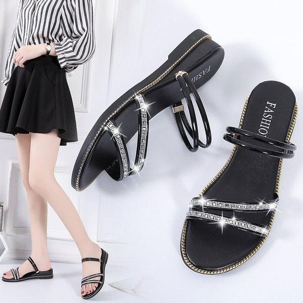sandals comfort shoes for women two weare rhinestone soft summer heels suit female beige low flat girls 2021 spring fashion, Black
sandals comfort shoes for women two weare rhinestone soft summer heels suit female beige low flat girls 2021 spring fashion, Black