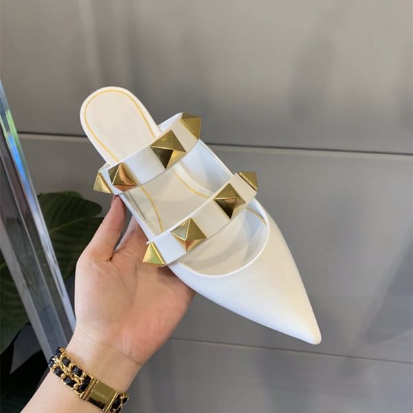 xia flat rivet yi 2021 zi with pointed sandals fairy style versatile half slippers shallow mouth muller shoes female yw yw, Black
xia flat rivet yi 2021 zi with pointed sandals fairy style versatile half slippers shallow mouth muller shoes female yw yw, Black