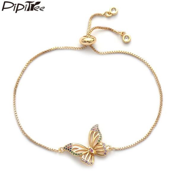 charm bracelets pipitree arrival austrian crystal butterfly bracelet femme copper gold color chain cz for women jewelry, Golden;silver
charm bracelets pipitree arrival austrian crystal butterfly bracelet femme copper gold color chain cz for women jewelry, Golden;silver