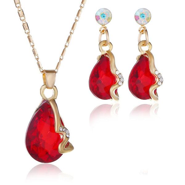 earrings & necklace summer fashion drop crystal pendant choker personality design geometric rhinestone earring set, Silver
earrings & necklace summer fashion drop crystal pendant choker personality design geometric rhinestone earring set, Silver