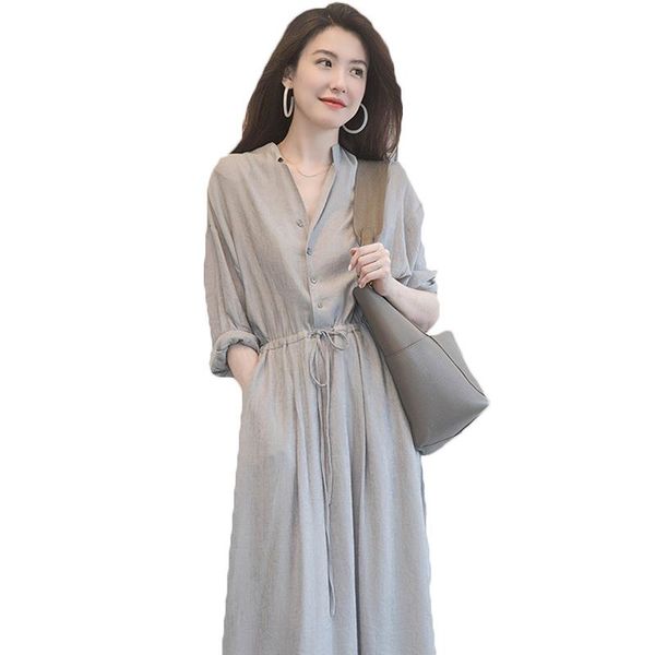 casual dresses 2021 summer vintage large size women's dress style slim waist temperament french g333, Black;gray
casual dresses 2021 summer vintage large size women's dress style slim waist temperament french g333, Black;gray