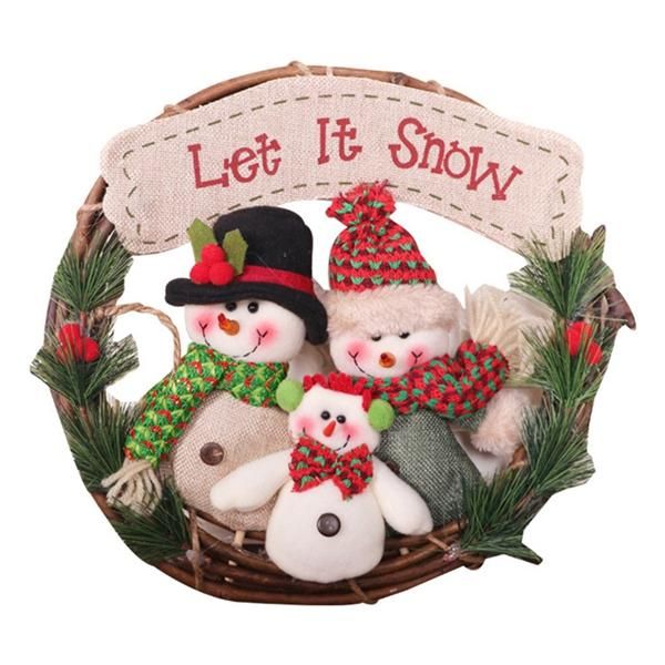 christmas rattan wreath front door plush snowman doll wreaths wall hanging pendant ornament decoration decorative flowers &
christmas rattan wreath front door plush snowman doll wreaths wall hanging pendant ornament decoration decorative flowers &
