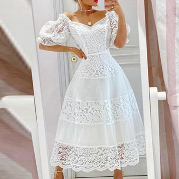 casual dresses women off shoulder short sleeve long dress 2022 spring v neck embroidery lace party summer backless pleated maxi, Black;gray
casual dresses women off shoulder short sleeve long dress 2022 spring v neck embroidery lace party summer backless pleated maxi, Black;gray