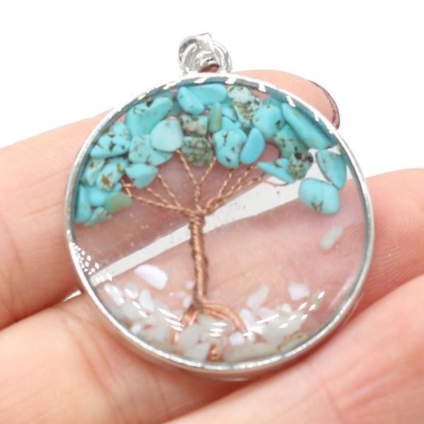 charms selling fashion natural stone pendant round transparent gravel tree for making necklace accessories, Bronze;silver
charms selling fashion natural stone pendant round transparent gravel tree for making necklace accessories, Bronze;silver
